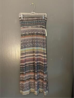 Eevee Women's Multicolor Striped Maxi Skirt - New with Tags